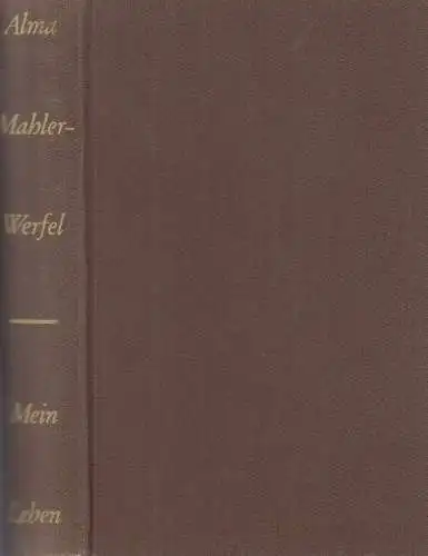 Buch: Mein Leben, Mahler-Werfel, Alma. 1960, S. Fischer Verlag