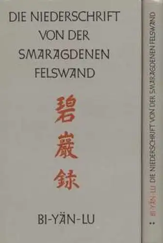 Buch: Meister Yüan-wu's Niederschrift von der Smaragdenen Felswand, Yüan-wu