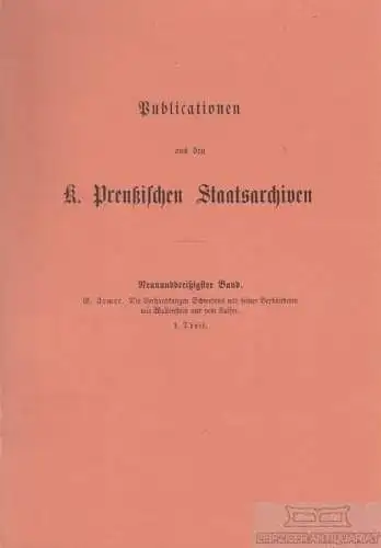 Buch: Die Verhandlungen Schwedens und seiner Verbündeten mit... Irmer, Ge 244477