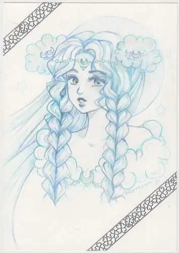 Shikishi Original Illustration: Manga Anime Girl - Araveena, Jennifer N.