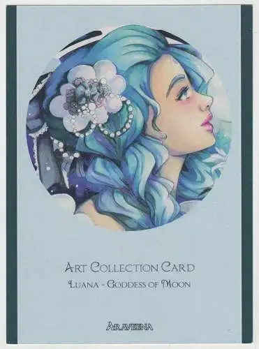 Kunstdruck: Artprint Luana - Goddess of Moon, Araveena, Jennifer N., Manga Art