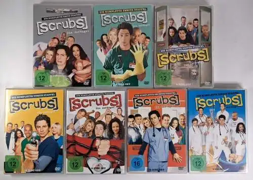 DVD: Scrubs - Die Anfänger. Staffel 1-7, Zach Braff, Sarah Chalke, Arzt Serie