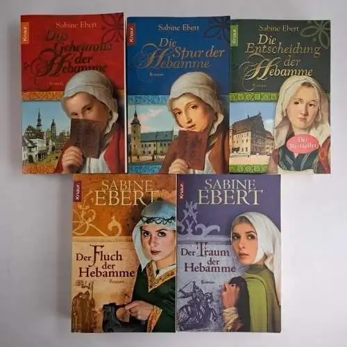 Buch: Die Hebamme 1-5 (komplett), Ebert, Sabine, 5 Bände, Knaur