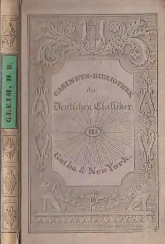 Buch: Anthologie aus J. W. L. Gleim's sämmtlichen Werken, Zweiter Theil, 1829