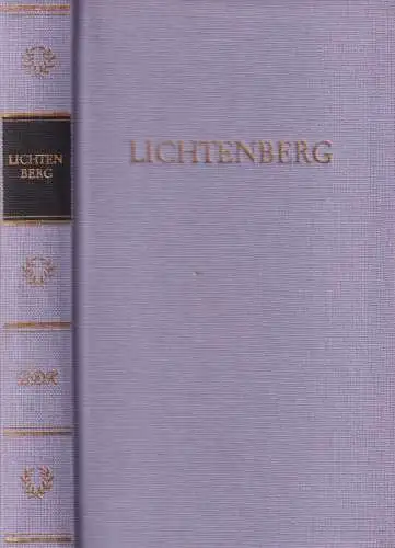 Buch: Lichtenbergs Werke in einem Band, Lichtenberg, Georg Christoph. 1982, BDK