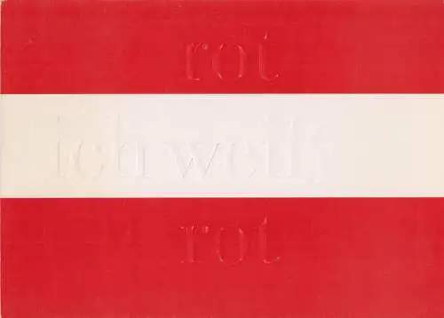 Ausstellungskatalog: Rot ich weiß rot, Fotokunst aus Österreich, 1990, Foto e.V.