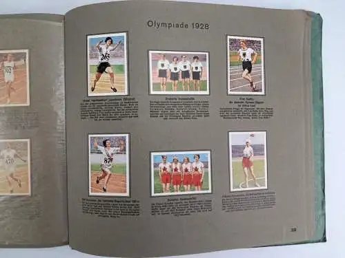 Sammelbilderalbum: Die Welt in Bildern Album 3 (vollständig), Olympiade 1928