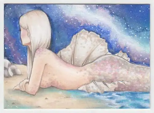 Shikishi Sammelkarte: Milky Way, Original Manga Art, Nadine-Sophie, KaKAO Karte