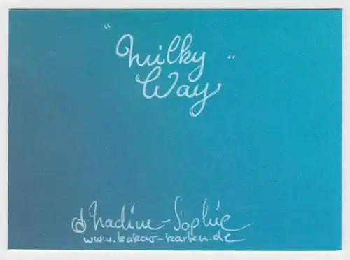 Shikishi Sammelkarte: Milky Way, Original Manga Art, Nadine-Sophie, KaKAO Karte