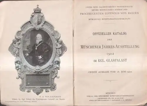 Buch: Offizieller Katalog der Münchener Jahres-Ausstellung Glaspalast 1902