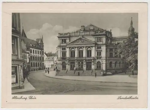 AK Altenburg, Thür., Landestheater, L. H. N., Altenburg, ungelaufen, beschrieben