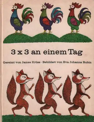 Buch: 3 x 3 an einem Tag, Krüss, James u.a., 1969, Kinderbuchverlag, gut