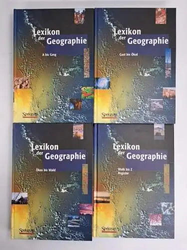 Buch: Lexikon der Geographie in vier Bänden, Ernst Brunotte, Spektrum, 4 Bände