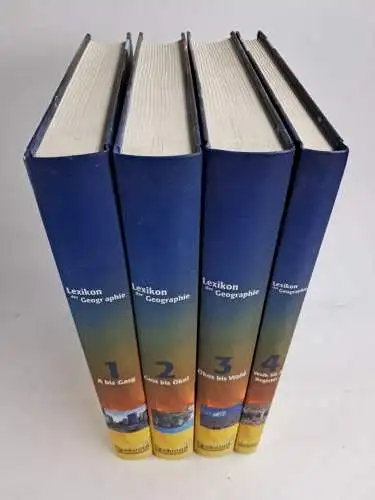 Buch: Lexikon der Geographie in vier Bänden, Ernst Brunotte, Spektrum, 4 Bände