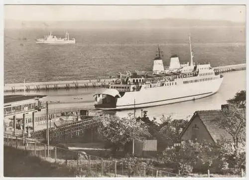 AK Saßnitz. Fährschiff Saßnitz, ungelaufen, Walter Werner, Schiff, Postkarte