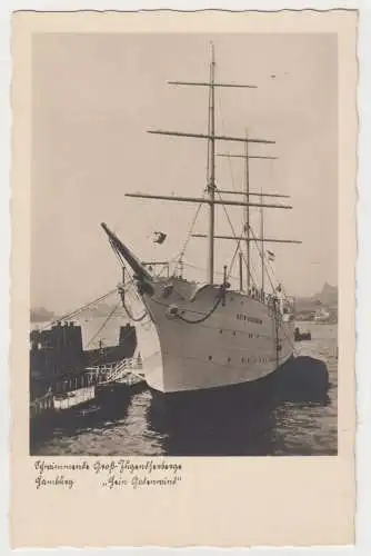 AK Schwimmende Groß-Jugendherberge, Hamburg, Hein Godewind, 1934, gelaufen