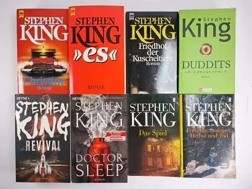 8 Bücher Stephen King: Doctor Sleep; Das Spiel; Revival; Friedhof der Kuscheltie