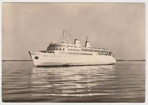 AK Fährschiff Sassnitz, 1960, Gebr. Garloff, ungelaufen, Schiff Fähre, Postkarte