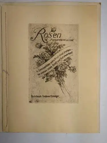 Buch: Rosen - Gedichte; Margarete von Weber, Ferdinand Steiniger, gebraucht, gut