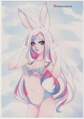 Kunstdruck: Artprint Bunny, Namie Draws, Natalie Doehler, Lilienfae, Manga Art