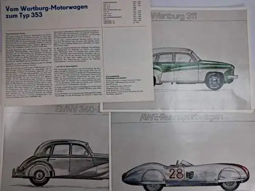 Mappe: Acht Jahrzehnte Automobile aus Eisenach, Wolfgang Roediger, Automobilwerk