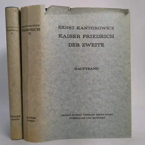 Buch: Kaiser Friedrich der Zweite, Ernst Kantorowicz, 1963, Helmut Küpper, 2 Bde