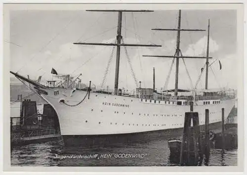 AK Jugendwohnschiff Hein Godenwind, Postkarte, ungelaufen, Schiff, Fotokarte