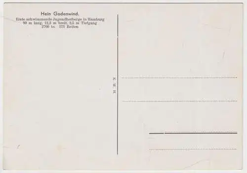 AK Jugendwohnschiff Hein Godenwind, Postkarte, ungelaufen, Schiff, Fotokarte