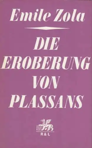 Buch: Die Eroberung von Plassans, Zola, Emile. Die Rougon-Macquart, 1979