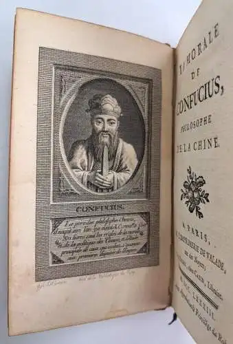 Buch: La morale de Confucius, Philosophe de la Chine, Confucius, 1783, de Valade