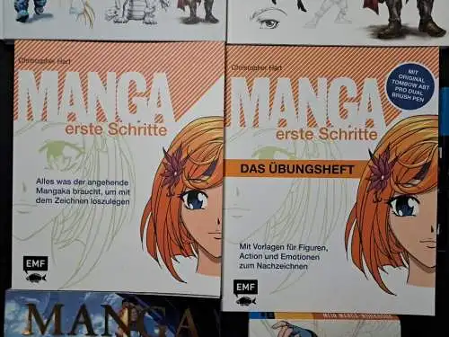 6 Bände Mangas zeichnen, Workbook, Erste Schritte, Die Kunst des Zeichnens ...