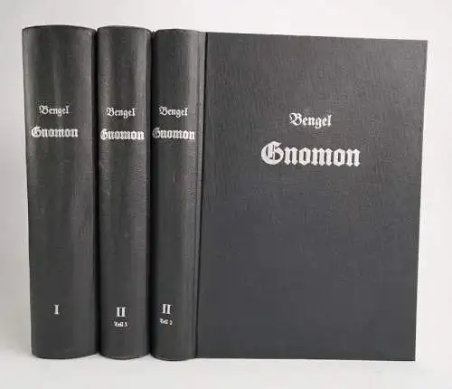 Buch: Gnomon Band 1 / 2.1 / 2.2. Johann Albrecht Bengel, 1952, EVA, 3 Bände