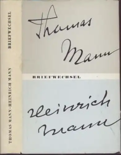 Buch: Briefwechsel 1900-1949, Mann, Thomas / Mann, Heinrich. 1969, Aufbau Verlag