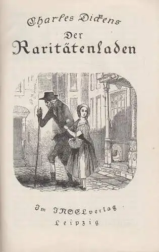 Buch: Der Raritätenladen, Dickens, Charles. Insel Verlag, Dünndruck, Fraktur