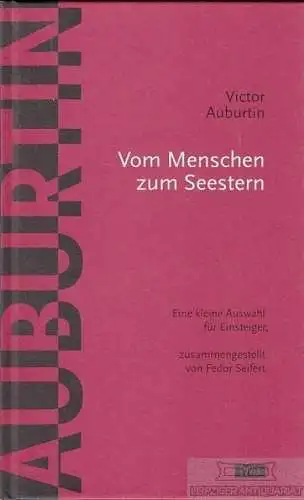 Buch: Vom Menschen zum Seestern, Auburtin, Victor, Jovis Verlag