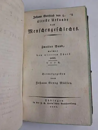 Buch: Sämmtliche Werke, Zur Religion u. Theologie, 5. und 6. Theil, Herder, 1806