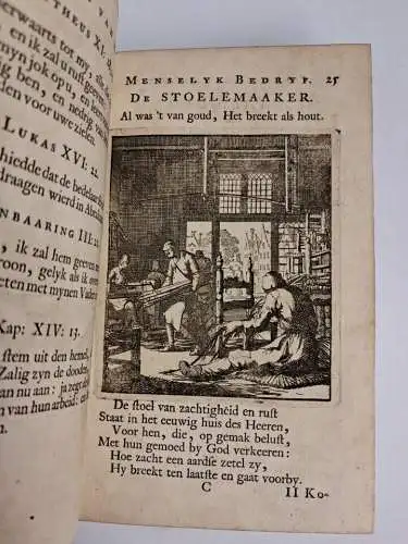 Buch: Spiegel van het menselyk bedryf ... Luiken, 1718, Kornelis vander Sys