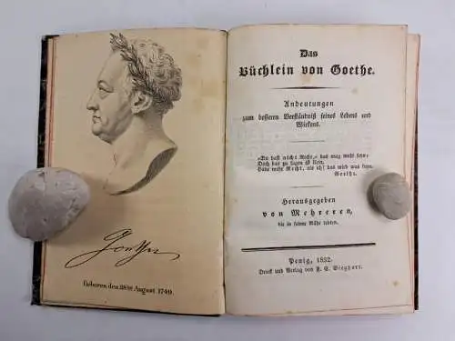 Buch: Das Büchlein von Goethe, Goethe / Oskar L. B. Wolff, 1832, F. E. Sieghart