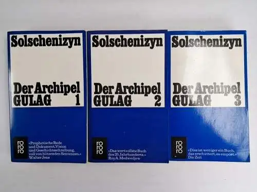 Buch: Der Archipel GULAG 1-3, Solschenizyn, Alexander. 3 Bände, Rowohlt, rororo