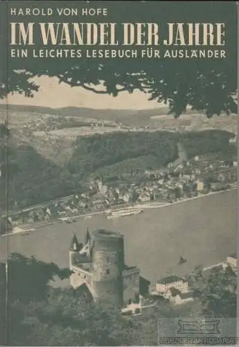 Buch: Im Wandel der Jahre, von Hofe, Harald. 1956, Max Hueber Verlag