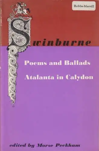 Buch: Poems and Ballads / Atlanta in Calydon, Algernon Charles Swinburne, 1970