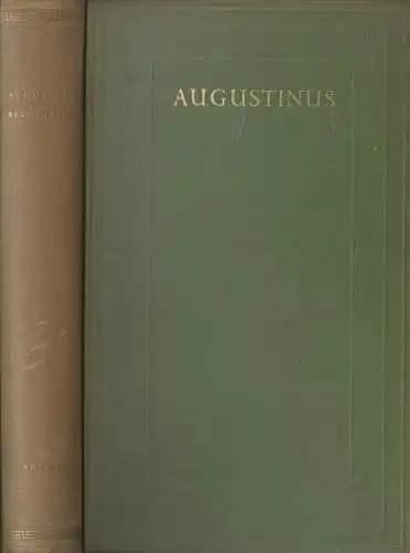 Buch: Bekenntnisse, Aurelius Augustinus, 1950 Artemis, Bibliothek der Alten Welt