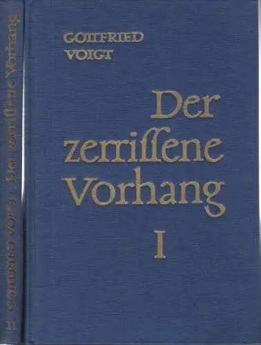 Buch: Der zerrissene Vorhang, Voigt, Gottfried. 2 Bände, 1969, gebraucht, gut