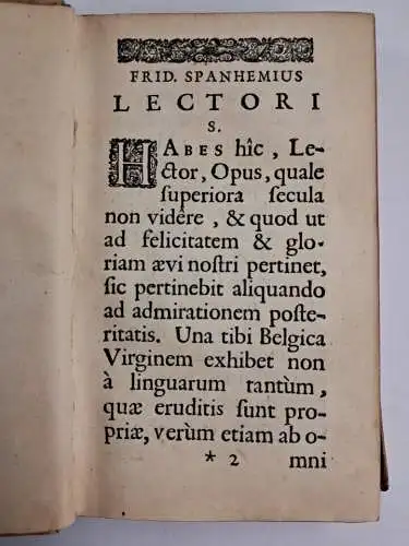 Buch: Nobiliss. Virginis Annae Mariae a Schurman, 1652, Johannis a Waesberge