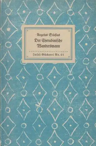 Insel-Bücherei 41, Der Cherubinische Wandersmann, Angelus Silesius, Insel-Verlag