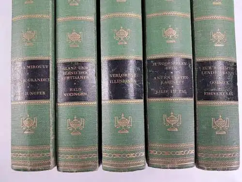 5 Bücher Balzac: Die menschliche Komödie, 1925, Insel Verlag, Konvolut, Bundle