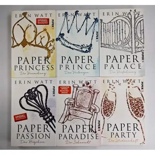 Buch: Paper Band 1-6 (komplett), Erin Watt, Princess, Prince, Palace, Passion...