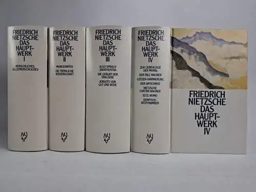 Buch: Das Hauptwerk, Nietzsche, Friedrich. 4 Bände, 1990, Nymphenburger Verlag