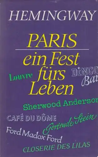 Buch: Paris - ein Fest fürs Leben, Hemingway, Ernest. 1979, Aufbau Verlag