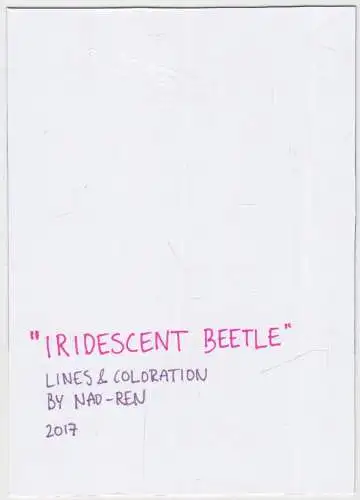 Original Illustration: Manga Iridescent Beetle - Nao Ren, Claudia Walter, 2017